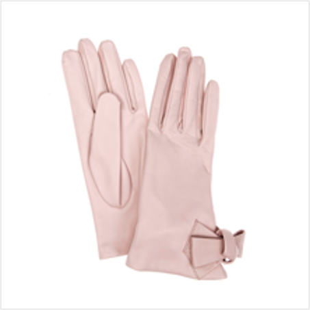 Baby pink best sale leather gloves