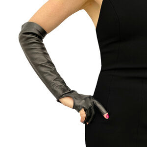 Fingerless Leather Gloves